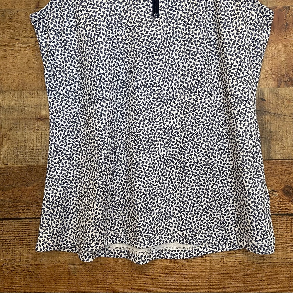 Golf TOP Navy/White Pickleball Greg Norman Quarter Zip - Picture 4 of 9